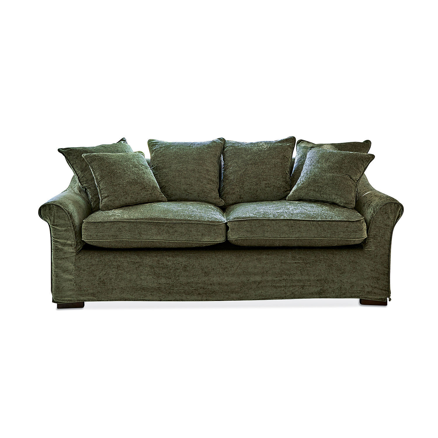 grün Grünes Long Beach Sofa aus weichem Stoff, bequemes Wohnzimmermöbel, moderner Polstersessel