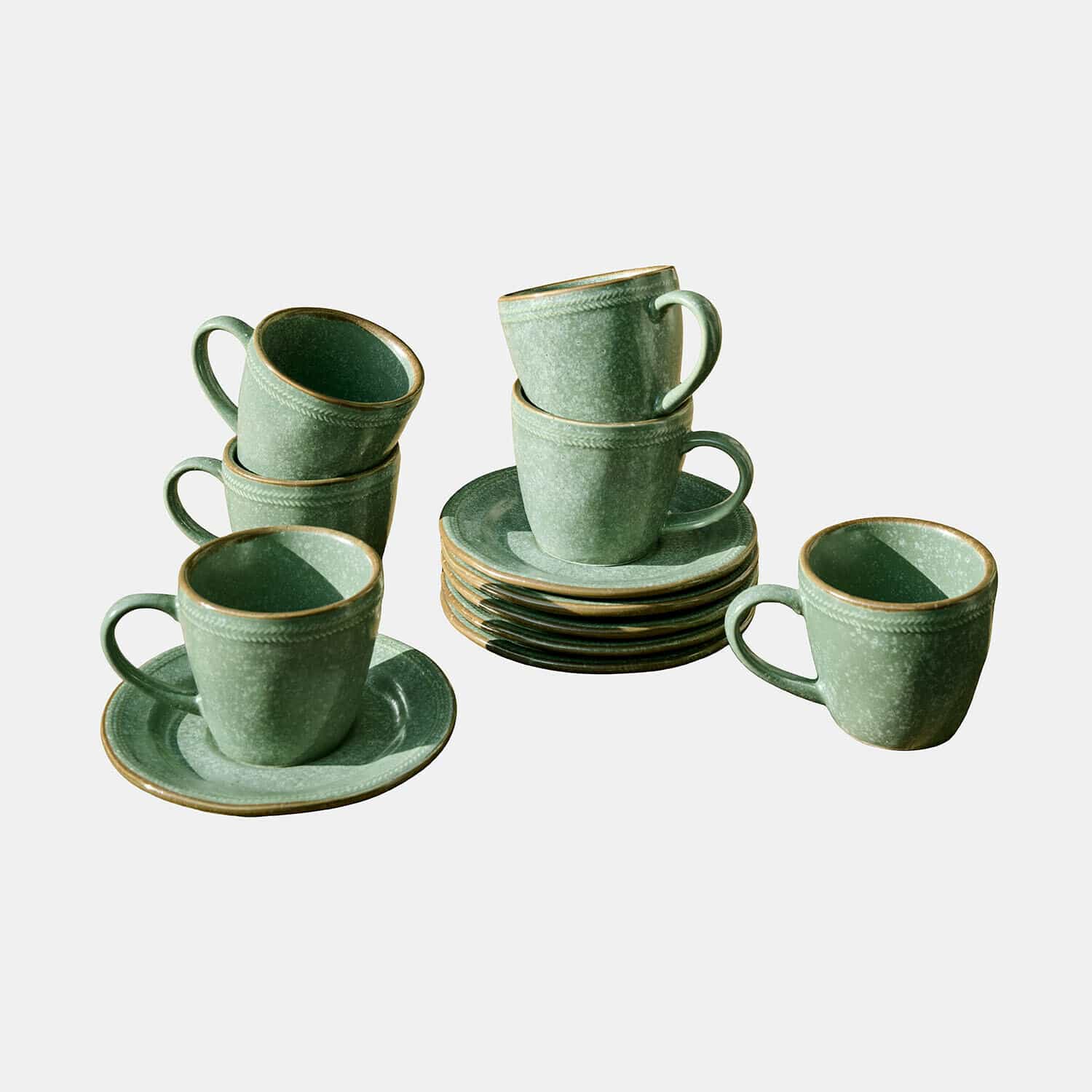 Tasse mit Untertasse 6er Set Norrvik