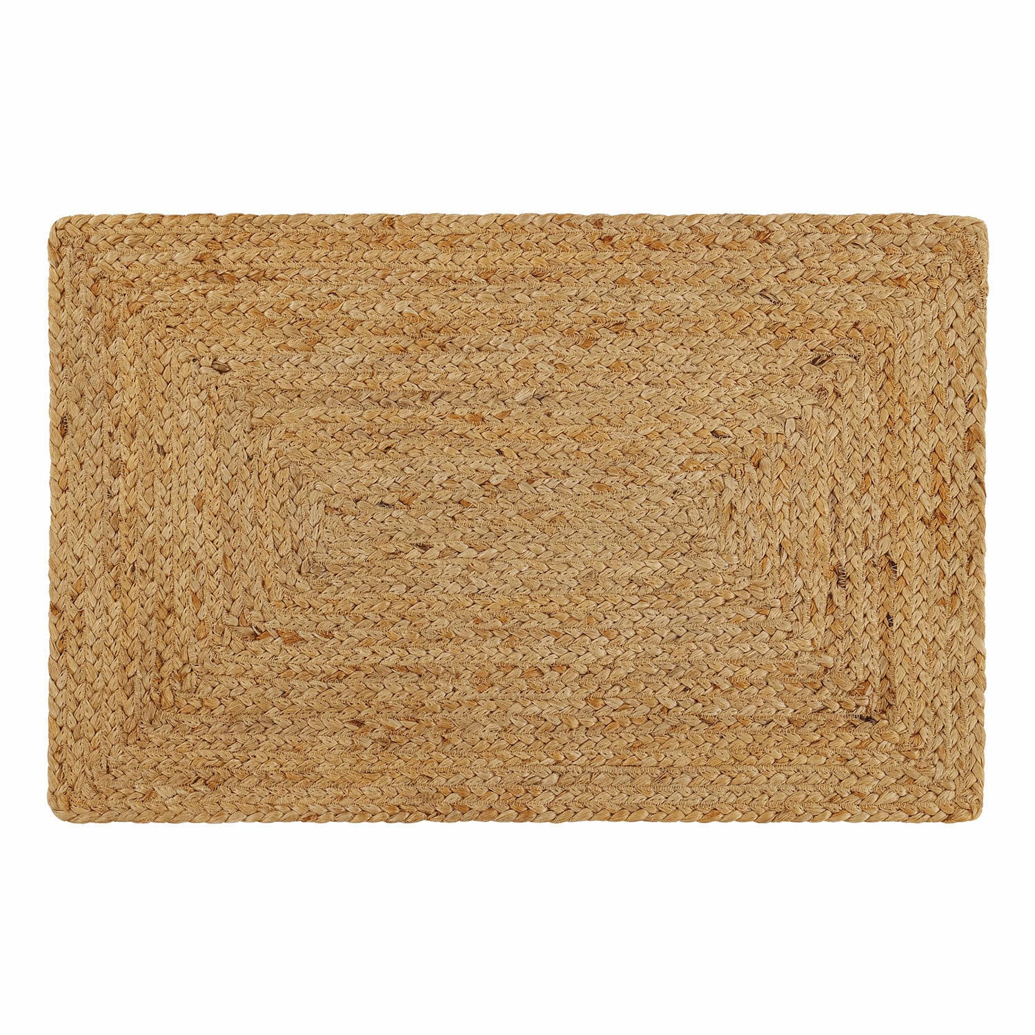 Badematte Busselton Rechteckiger Teppich aus geflochtener Naturjute in Beige für nachhaltige Wohnraumgestaltung