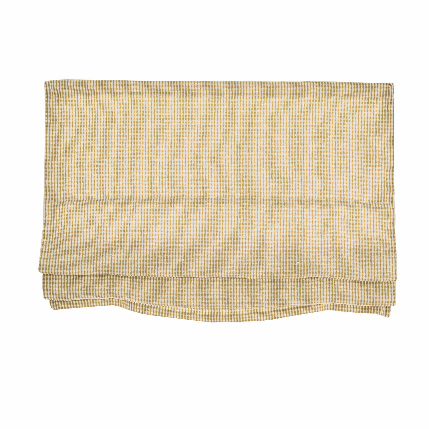 beige Beiges Faltrollo Aude aus kariertem Stoff, praktische Fensterabdeckung