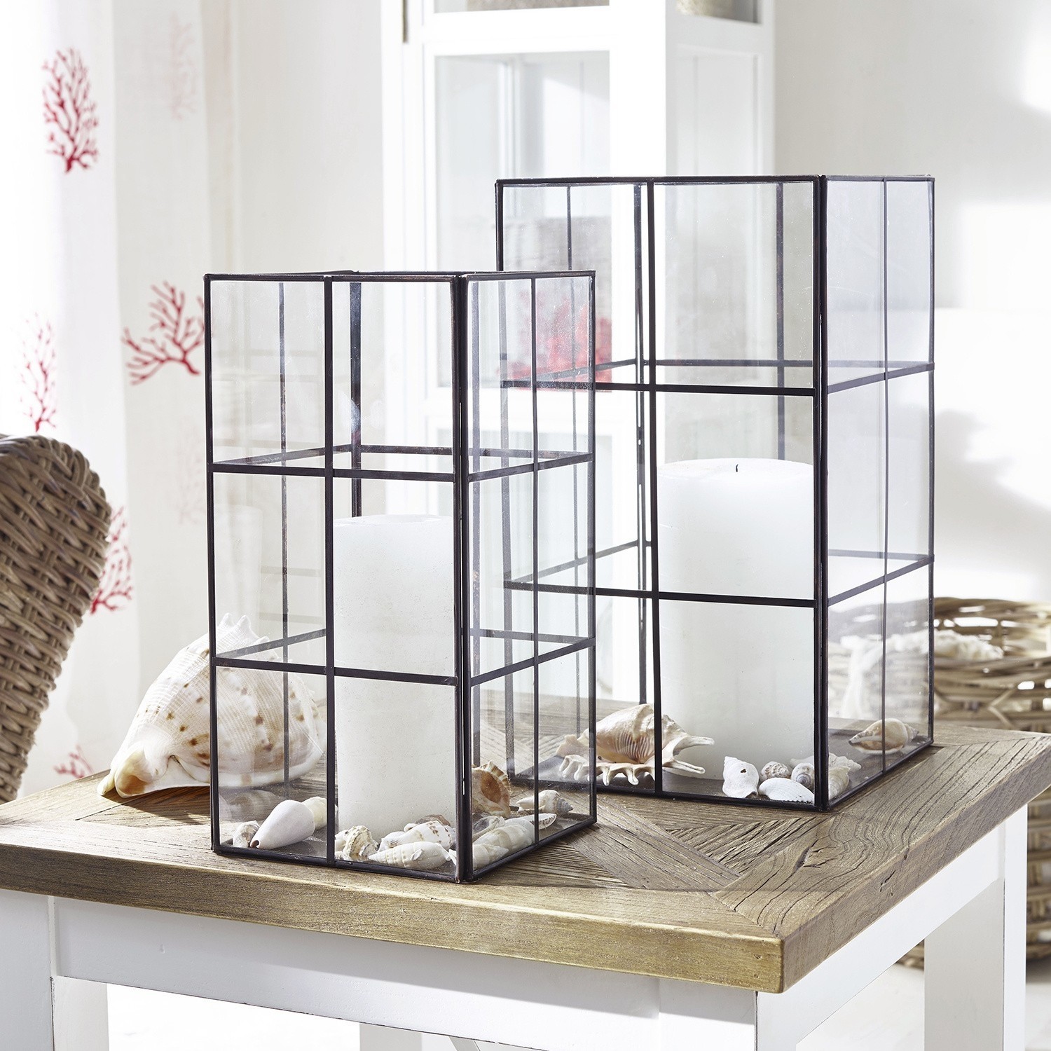 Windlicht 2er Set Samona