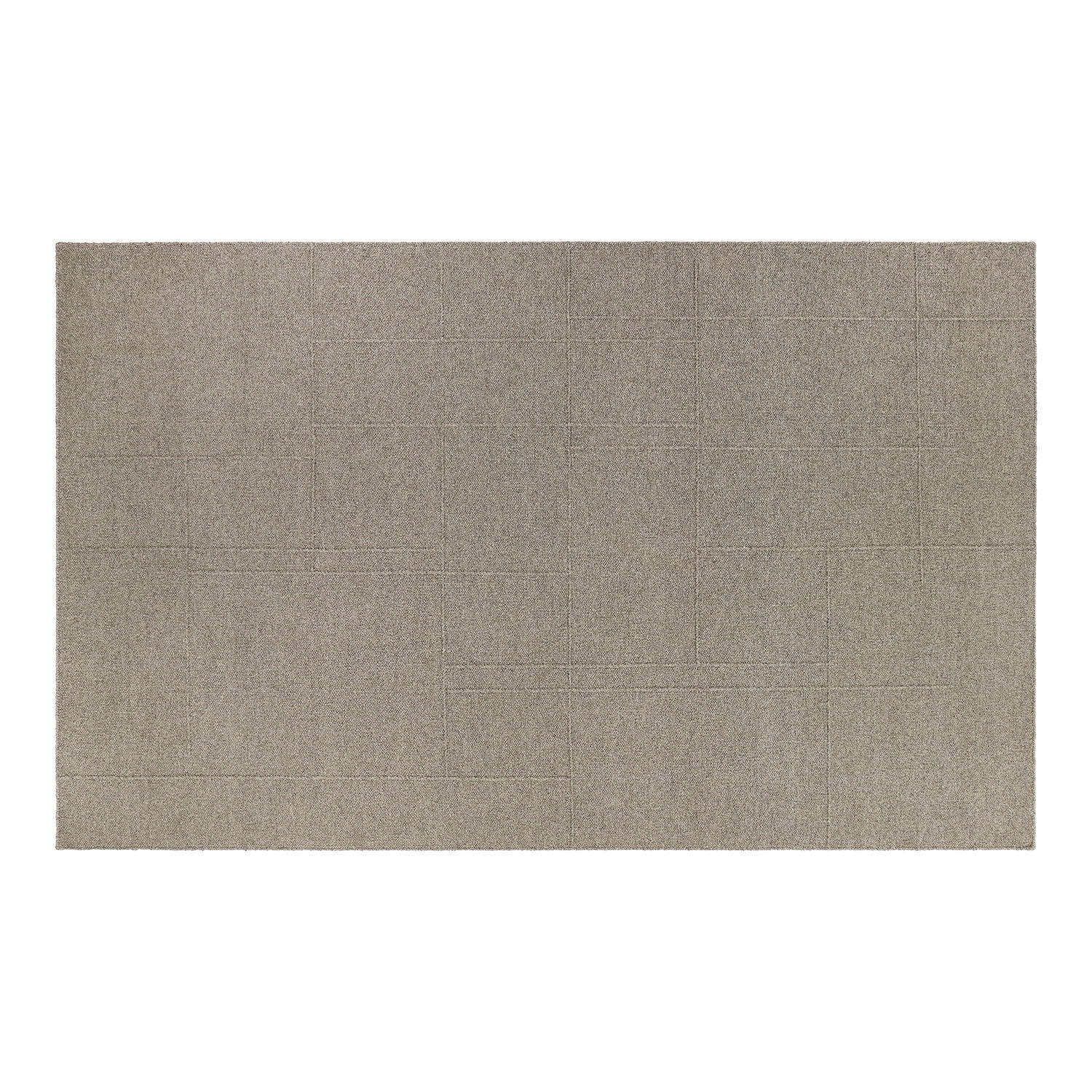 Teppich Tharim Beigefarbener Teppich mit feinem geometrischem Muster, weiches Material für Wohnzimmer