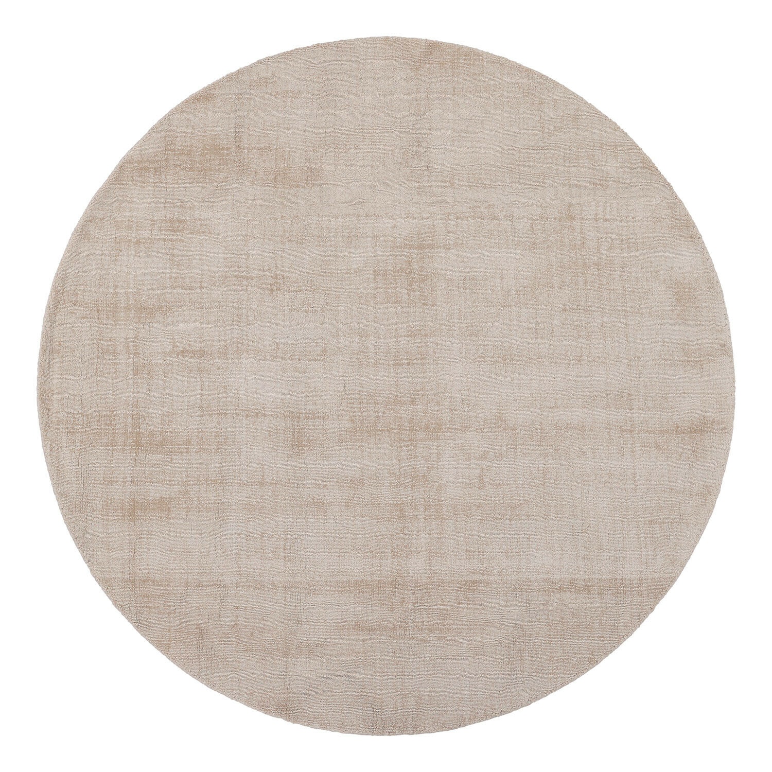Teppich Mariselle Runder Teppich in Beige aus weichem Material, passend für moderne Wohnräume