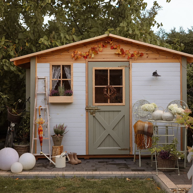 Herbstmomente im Gartenhaus