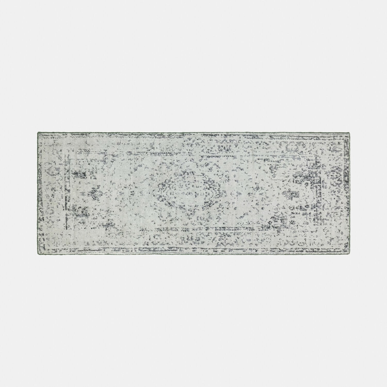 Läufer Zéphirelle Läufer in Hellgrau mit dezentem Vintage-Muster, weiches Material für Wohnzimmer oder Flur