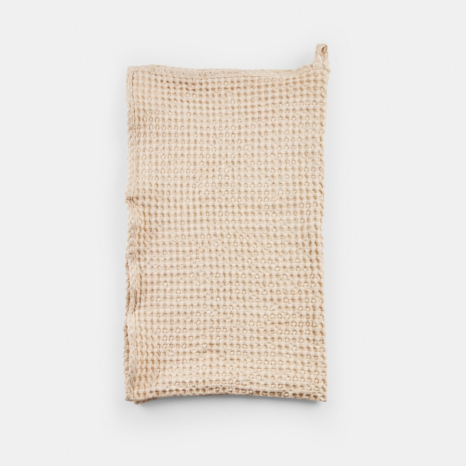 Handtuch Maralei Beige Baumwoll-Geschirrtuch mit Waffelstruktur, praktisches Küchenzubehör für den Alltag