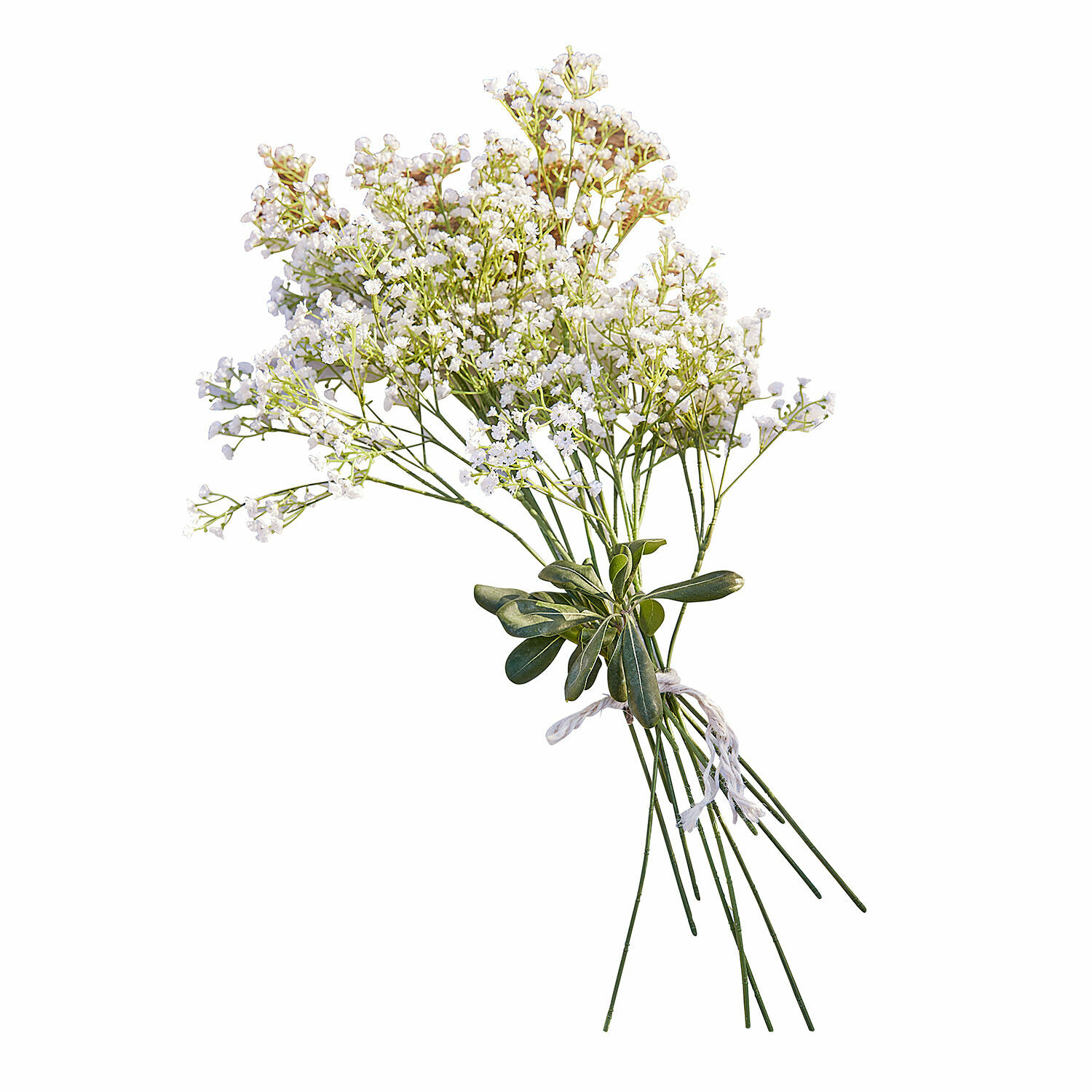 Deko-Blumenstrauß Lorraine Strauß aus weißen Dekoblumen mit grünen Blättern und langen Stielen für Wohnraumgestaltung