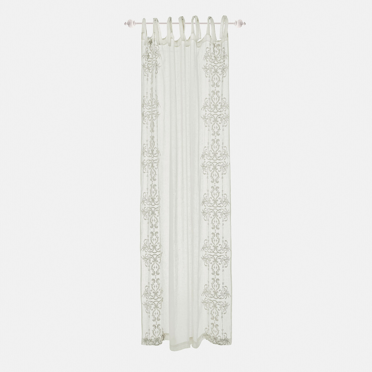 weiß Weiße Gardine Damienie mit feinem Muster, leichter Stoff, elegante Fensterdekoration