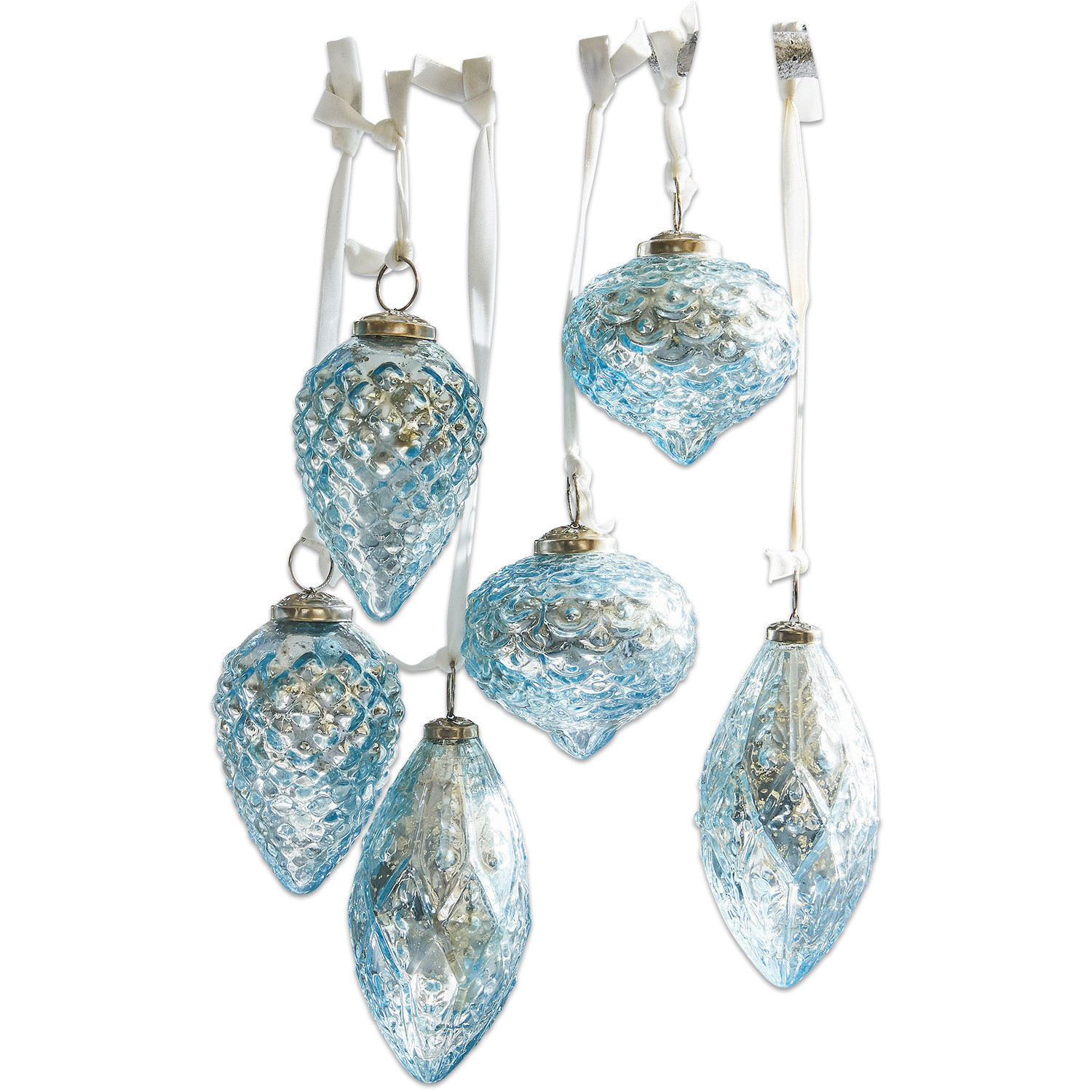 Weihnachtsschmuck 6er Set Blue