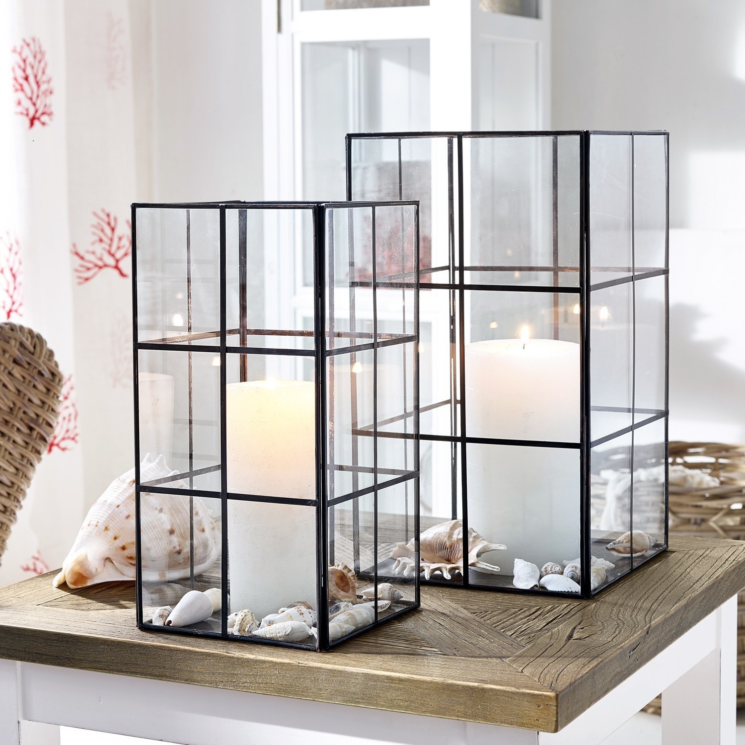 Windlicht 2er Set Samona